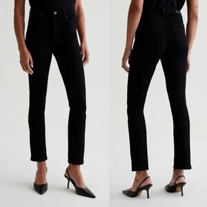 AG Adriano Goldschmied Mari High Rise Slim Straight Velvet Jeans